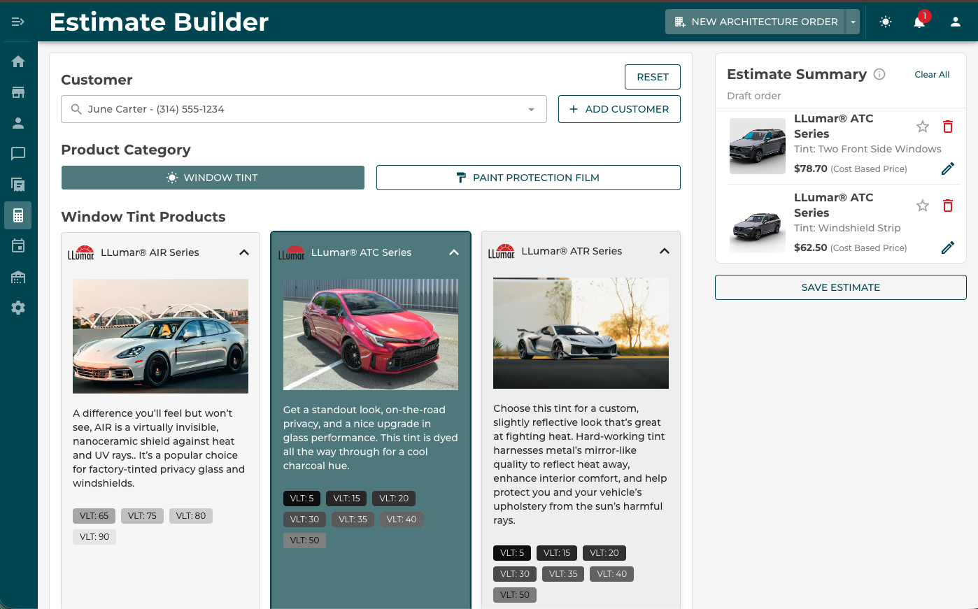 Core Ops estimate builder — build and share estimates in seconds