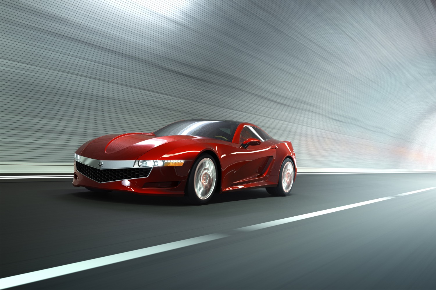 Red sports car — automotive film and PPF